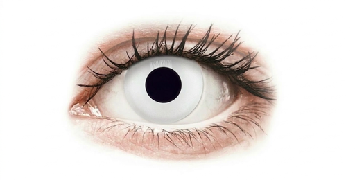 [LENTILLAS HALLOWEEN ZOMBIE BLANCO DIARIA] EYE CATCHER CRAZY LC - WHITE ZOMBIE W02