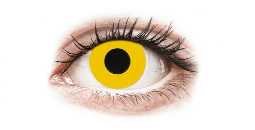 [LENTILLAS HALLOWEEN CUERVO AMARILLO ANUAL] EYE CATCHER CRAZY LC ANUALES - CUERVO AMARILLO